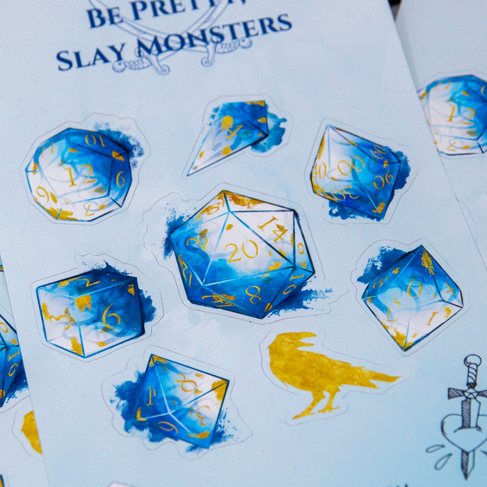Be Pretty, Slay Monsters Sticker Sheet