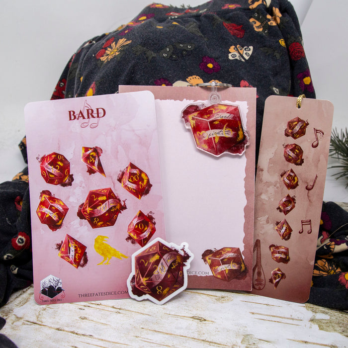 Bard Gift Bundle - Notepad, Sticker Sheet, & More